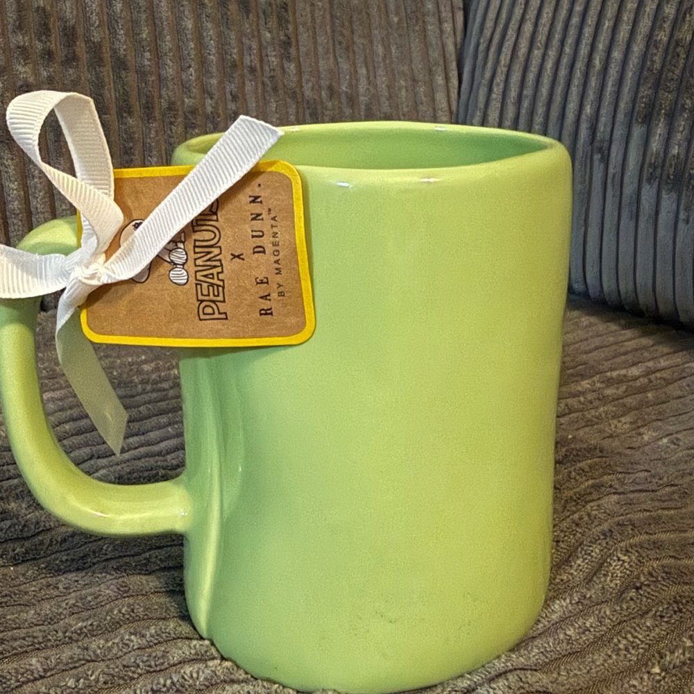 Rae Dunn Peanuts Green “I’d Rather Be Playing Tennis” Mug - Picture 3 of 6
